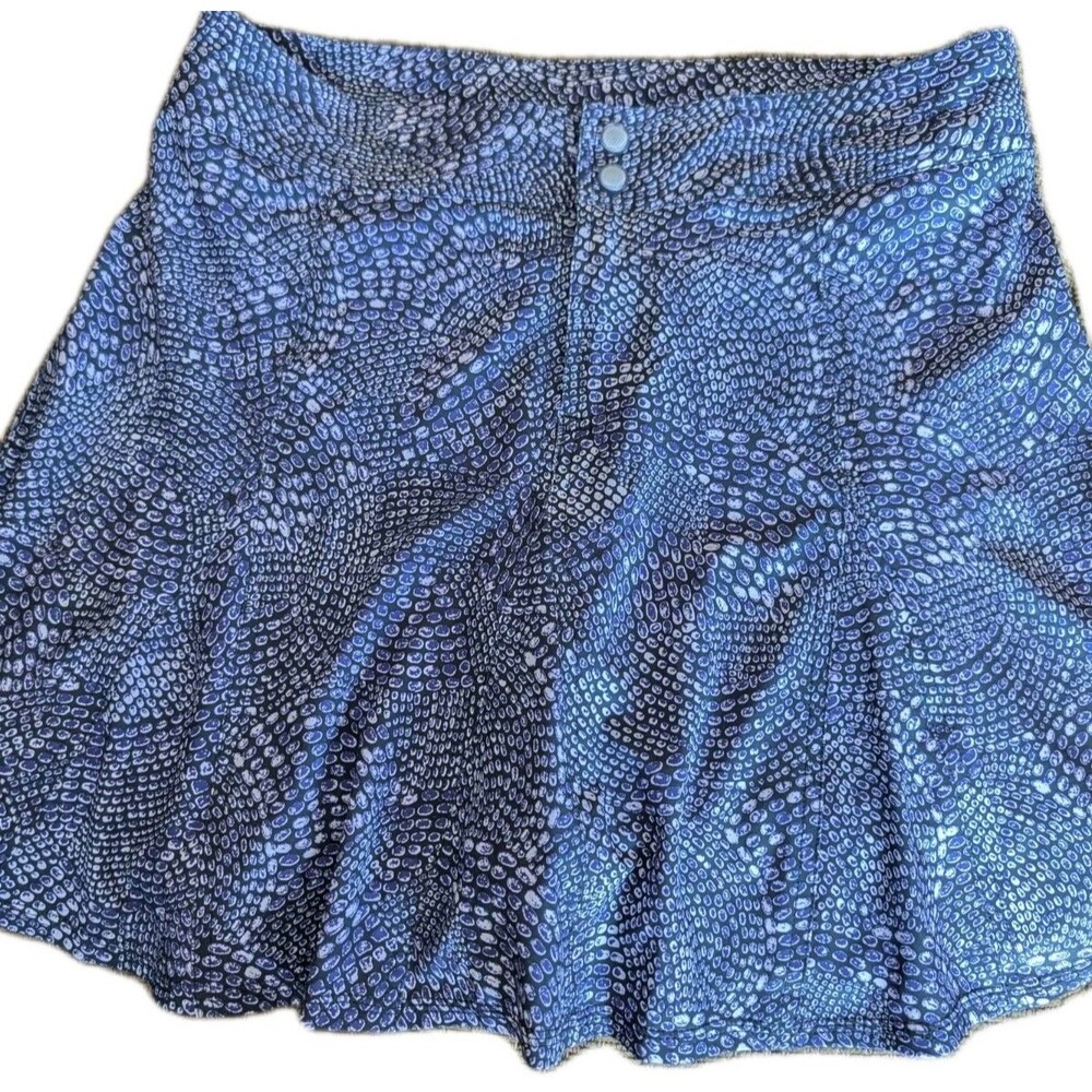 TITLE NINE Swingtastic Nimbldon Mardi Gras Purple Skirt 12 Pickleball Tennis